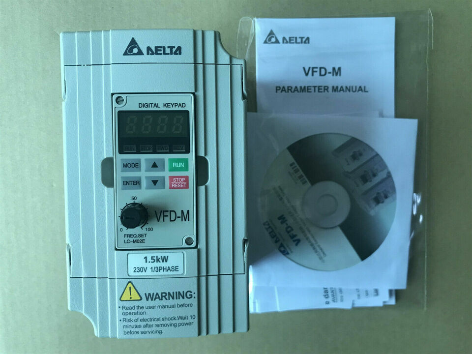 new Delta VFD015M21A 230V 1.5KW Phase Frequency Converter One - DELTA