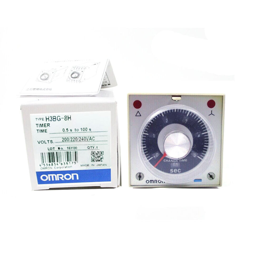 new Omron H3BG-8H 220VAC Time Relay One H3BG8H - OMRON