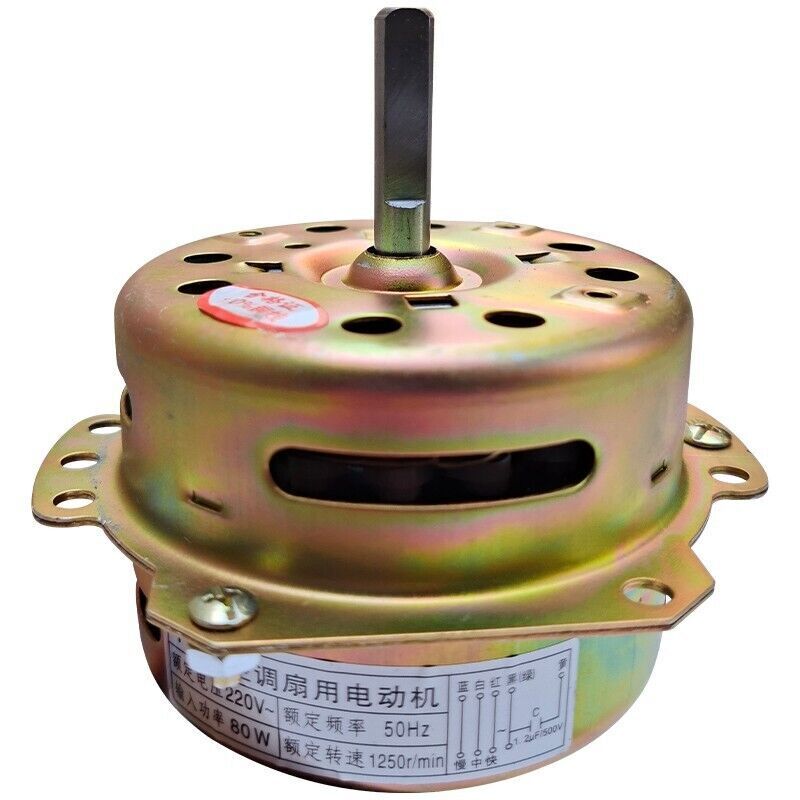 new Cold Warm Fan Motor Water Cool Air Conditioner 6Wire 3Position YYHS-75 80mm 220V - KOEED