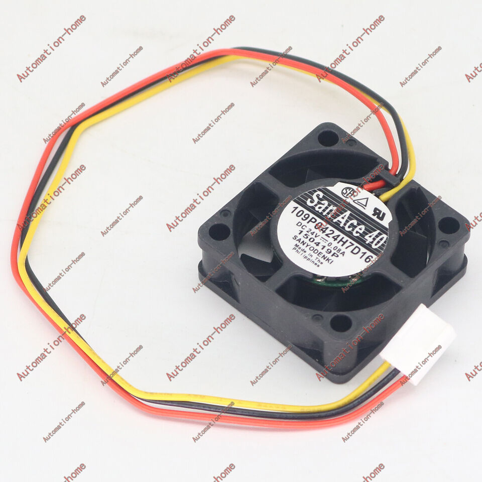 new 1pc 3pin axial flow cooling fan 109P0424H7D16 DC24V 0.08A 40*15MM - PLCCOOLINGFANCO