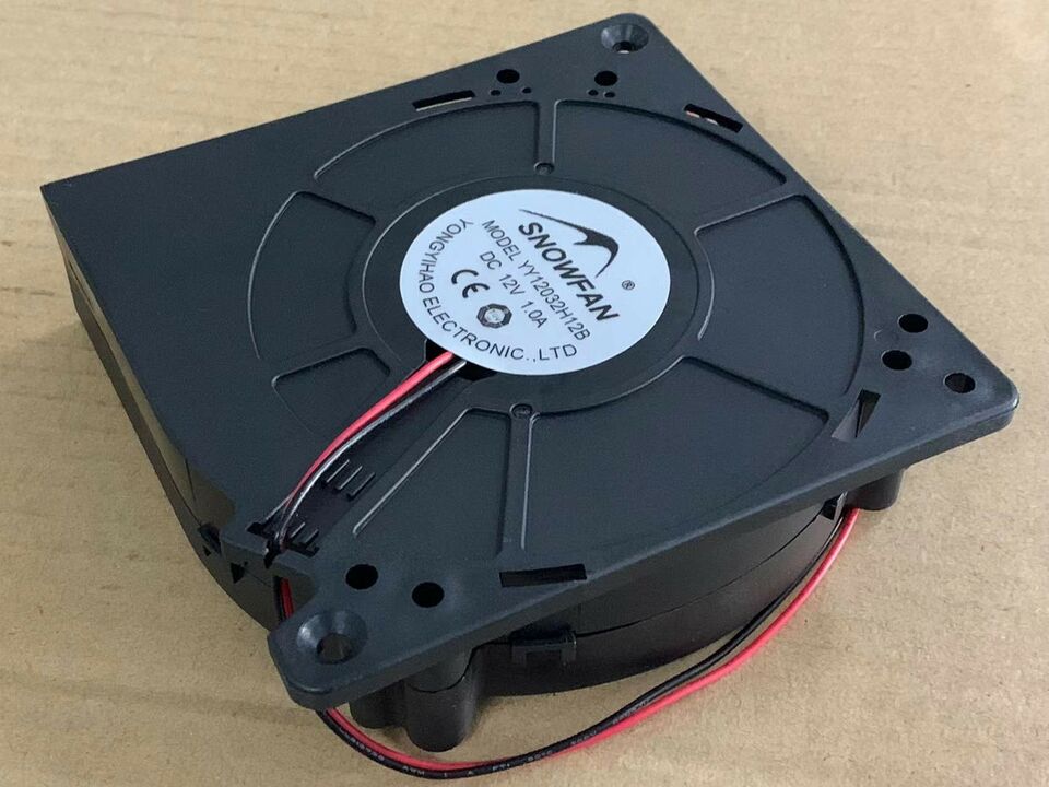 new 1pc 12V 1.0A 12CM Double Ball Blower Turbo Cooling Fan YY12032H12B - YUANYUAN