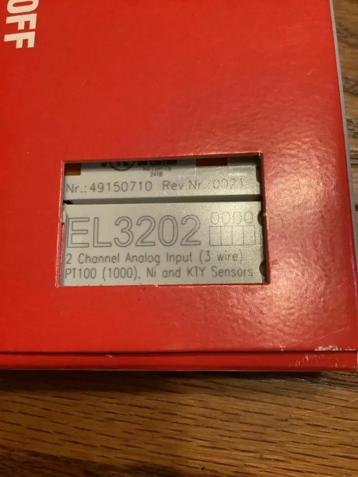 new 1PC Beckhoff EL3202 PLC Module In Box ping - BECKHOFF