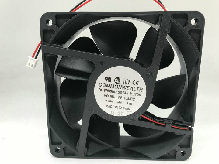 used 1PC Axial Cooling Fan   12038 FP-108/DC S1B 24V 0.36A