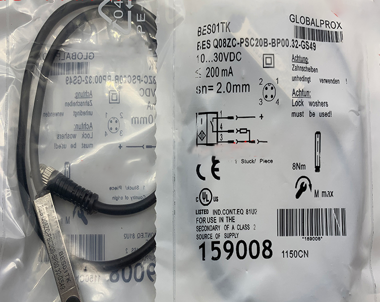 BALLUFF Q08ZC-PSC20B-BP00 Switch Sensor - BALLUFF