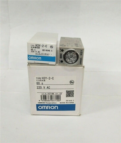 new Omron H3Y-2-C 220VAC Timer One H3Y2C - OMRON