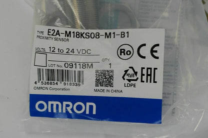 new Omron E2A-M18KS08-M1-B1 Proximity Sensor One E2AM18KS08M1B1 - OMRON