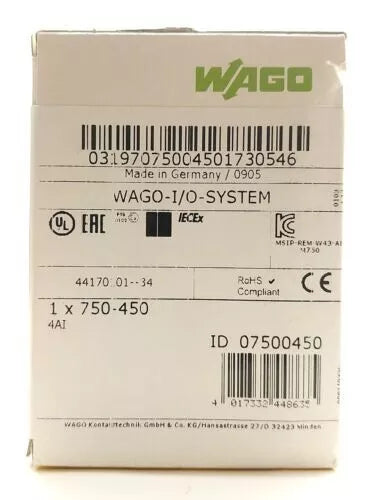 new 1PC Wago 750-450 PLC Module 750450 ping - WAGO