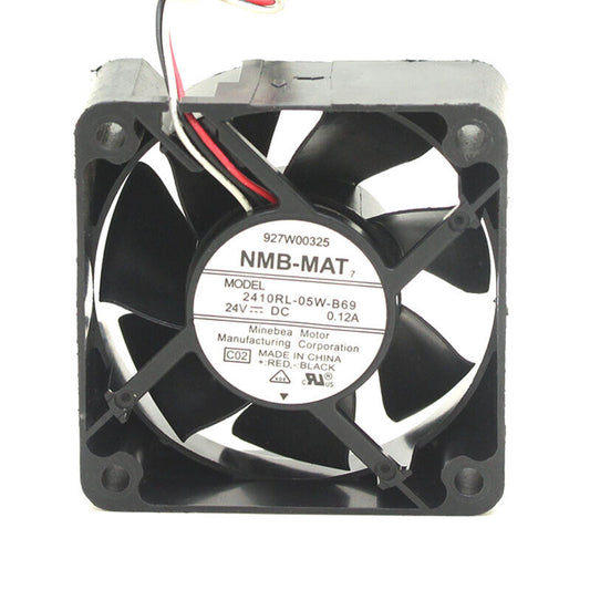 used 1PC 3-line inverter cooling fan 2410RL-05W-B69 24VDC 0.12A 6025 6CM - THERMALTAKE