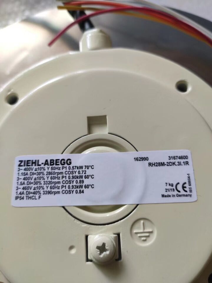 new 1PC  For ZIEHL-ABEGG RH28M-2DK.3I.1R Centrifugal Fan ping