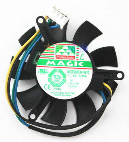 new 1PC 0.35A graphics card cooling fan 4 line MGT5005XF-W10 5V - GPUFORCE