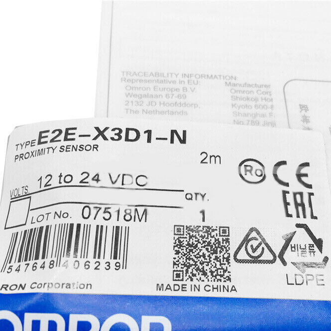 new 1PC Omron E2E-X3D1-N E2EX3D1N Proximity Sensor Switch ping - OMRON