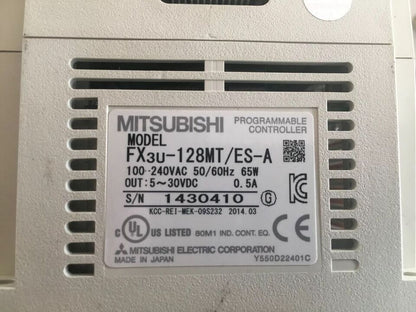 new 1PC Mitsubishi PLC FX3U-128MT/ES-A Programmable Logic Controller In Box - MITSUBISHI
