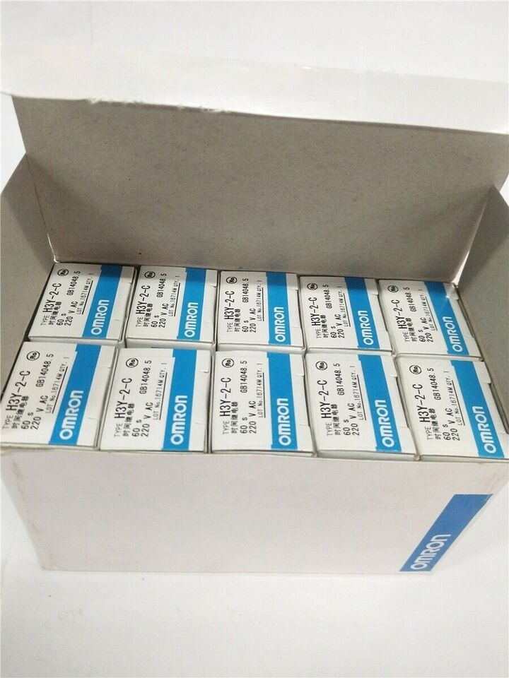 new Omron H3Y-2-C 220VAC Timer One H3Y2C - OMRON
