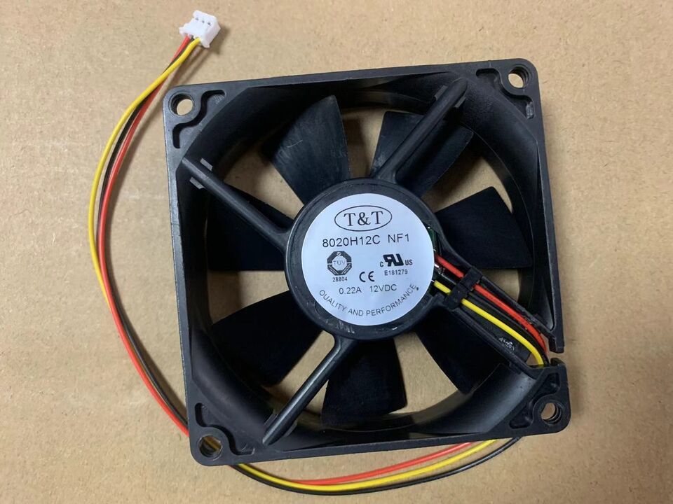 1PC 8020H12C DC12V 3Pin Cooling Fan - COOLFLOW