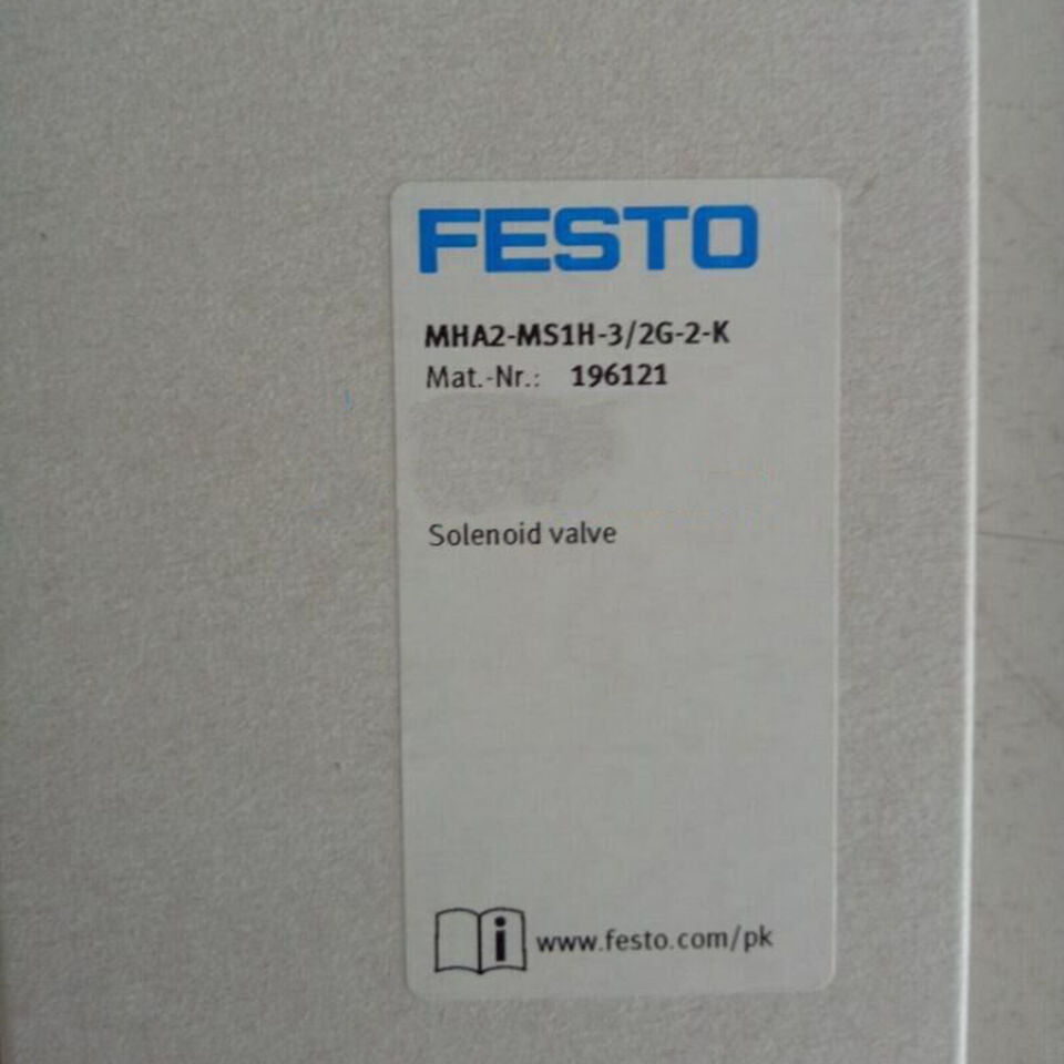 new Festo MHA2-MS1H-3/2G-2-K 196121 Solenoid Valve One MHA2MS1H3/2G2K - FESTO
