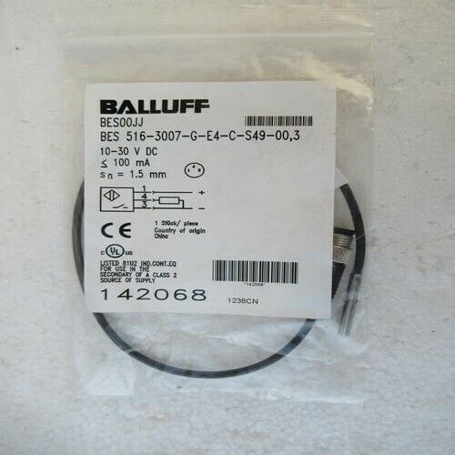 1PC BALLUFF Proximity Sensor with model 516-3007-G-E4-C-S49-003 - BALLUFF