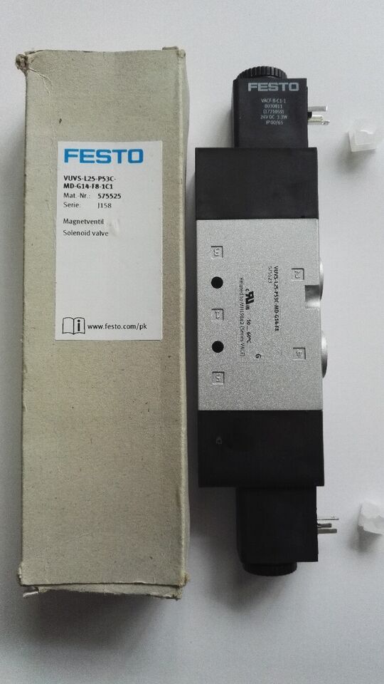 new Festo VUVS-L25-P53C-MD-G14-F8-1C1 575525 Solenoid Valve One - FESTO