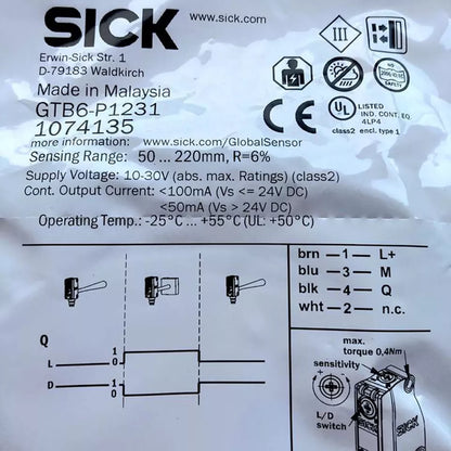 new 1PC Sick GTB6-P1231 Photoelectric Sensor GTB6P1231 - OMRON