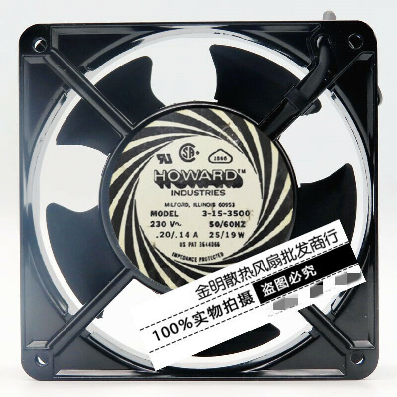 used 1 pcs  AC equipment cooling fan  12CM 3-15-3500 230V 25/19W