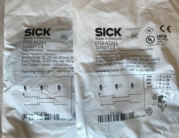 new SICK GTE6-N1211 Photoelectric Sensor One GTE6N1211 - SICK