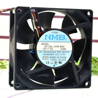 new 1PC NMB 3612KL-04W-B66 12V 0.68A 9232 Temperature Control Industrial Cooling Fan - NMB