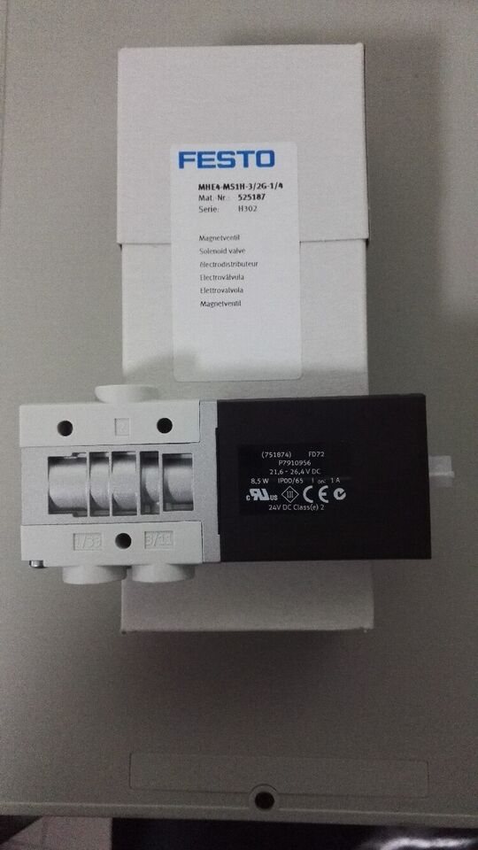new 1PC Festo MHE4-MS1H-3/2G-1/4 525187 Solenoid Valve In Box ping - FESTO