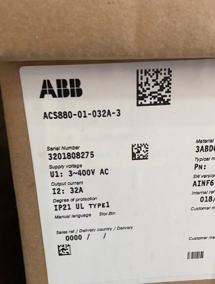 ABB ACS880-01-032A-3 15KW Inverter - ABB