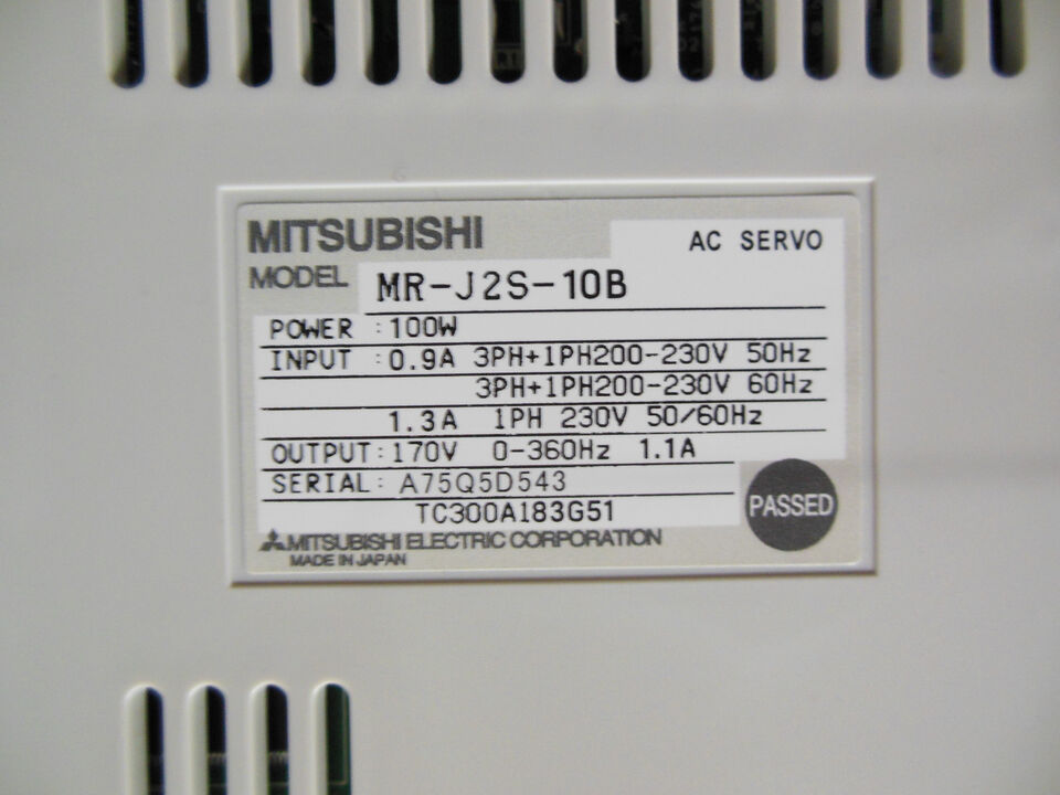 MITSUBISHI MRJ2S10B Servo Driver in Box - MITSUBISHI