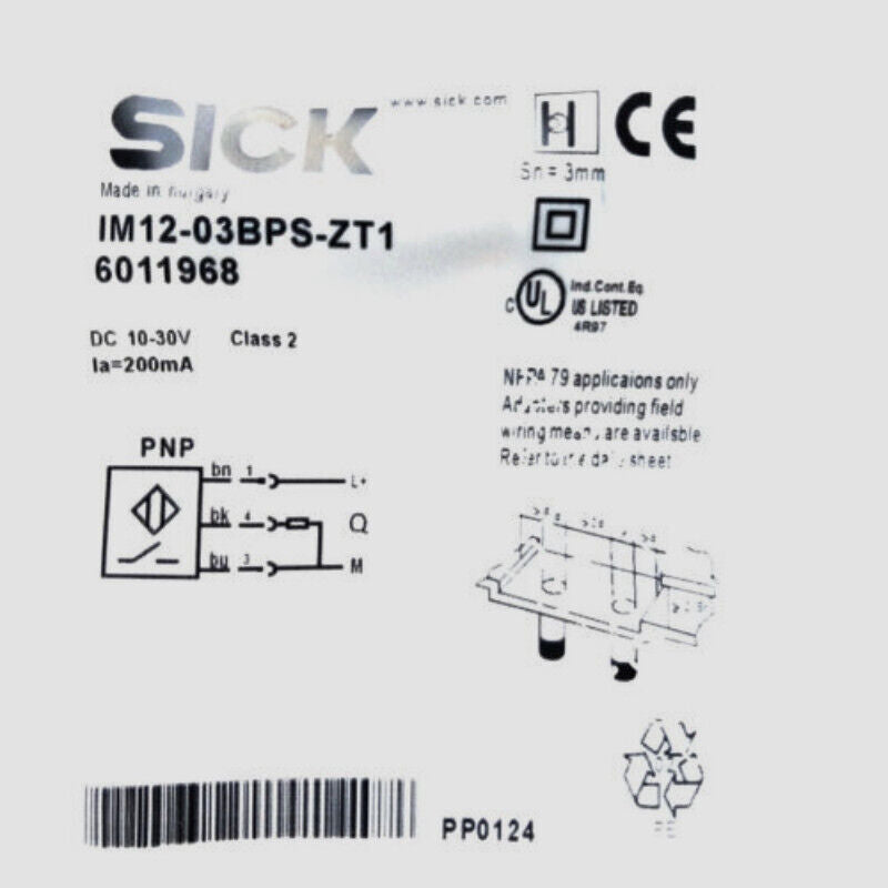new SICK IM08-03BPS-ZT1 Proximity Switch One IM0803BPSZT1 - SICK