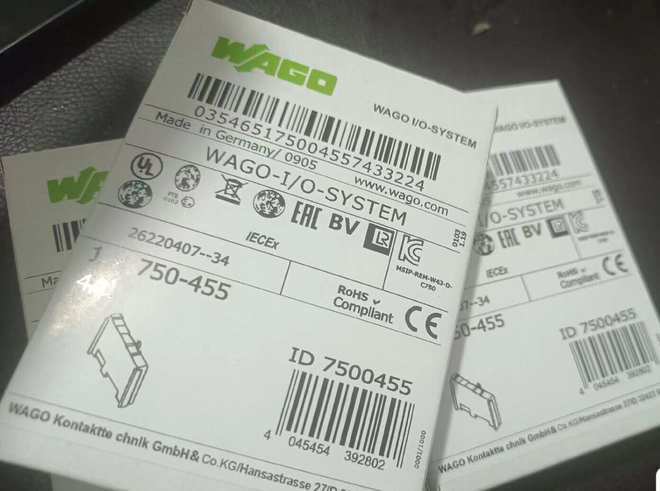 new 1PC WAGO 750-455 PLC Module 750455 In Box ping - WAGO