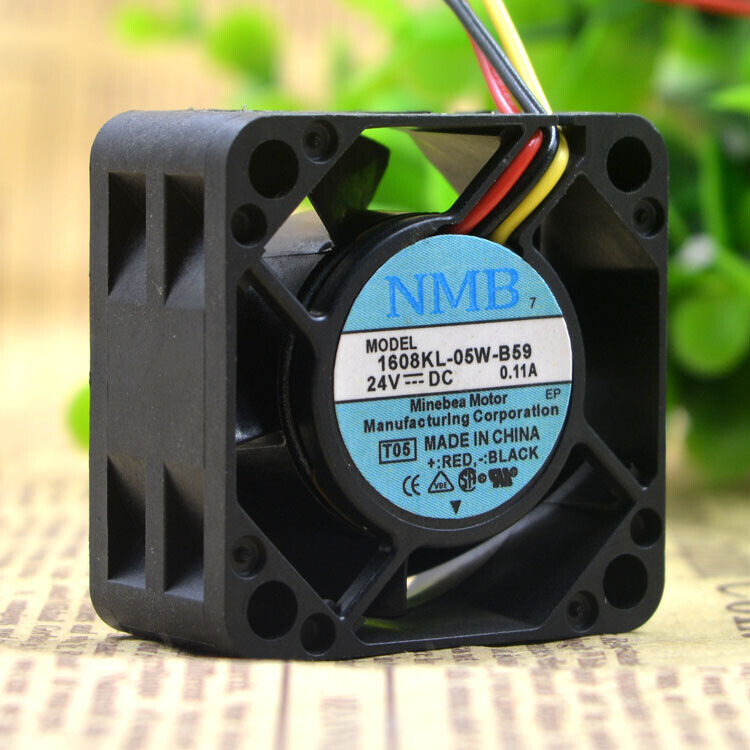 new 1pc 0.11A 4CM 4020 3-Wire Cooling Fan 1608KL-05W-B59 24V - UNKNOWN BRAND