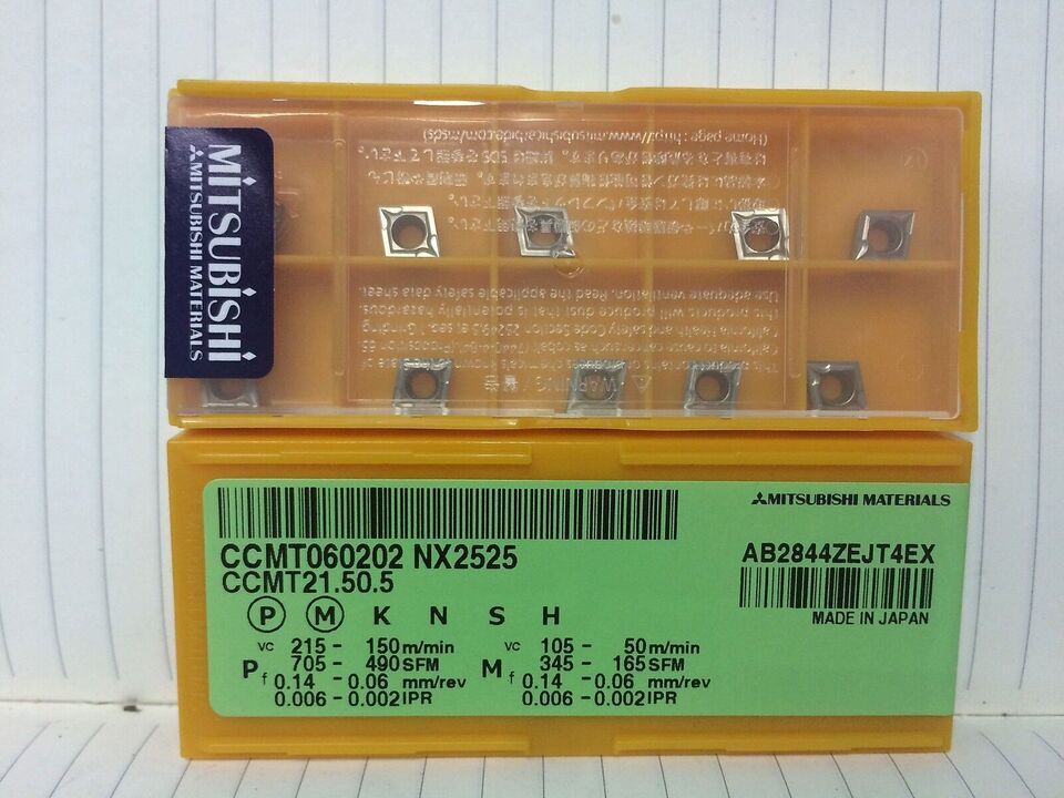 new 10pcs/box Mitsubishi CCMT060202 NX2525 CCMT21.50.5 Carbide Inserts - MITSUBISHI