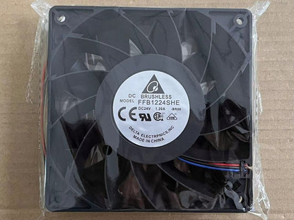 new 1PC 120*120*38mm 24V 1.2A 3pin FFB1224SHE-BR00 FFB1224SHE-BROO fan - KOEED