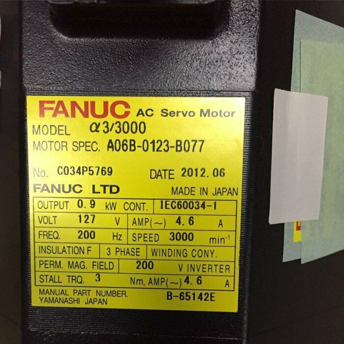new 1PC FANUC A06B-0123-B077 Servo Motor In Box ping - FANUC