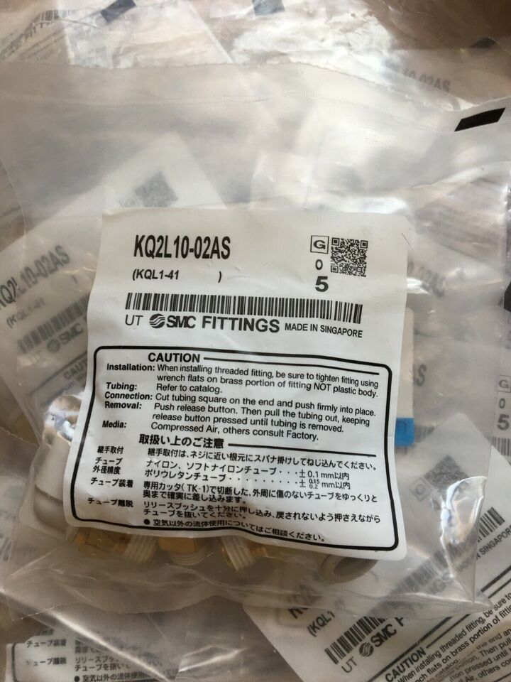 new 5PCS SMC KQ2L10-02AS Fittings KQ2L1002AS - SMC