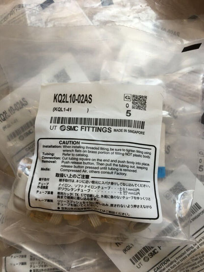 new 5PCS SMC KQ2L10-02AS Fittings KQ2L1002AS - SMC