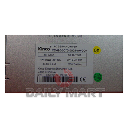 Used & Tested KINCO CD420-0075-0039-AA-000 Servo Drive - KINCO
