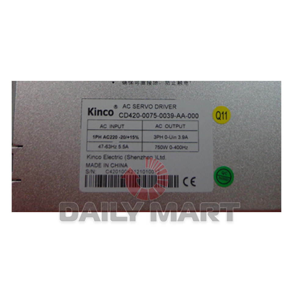 used  & Tested KINCO CD420-0075-0039-AA-000 Servo Drive