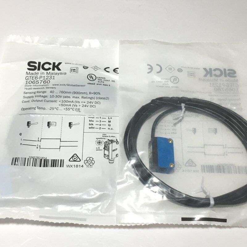 new SICK GTE6-P1231 Photoelectric Sensor One GTE6P1231 - SICK