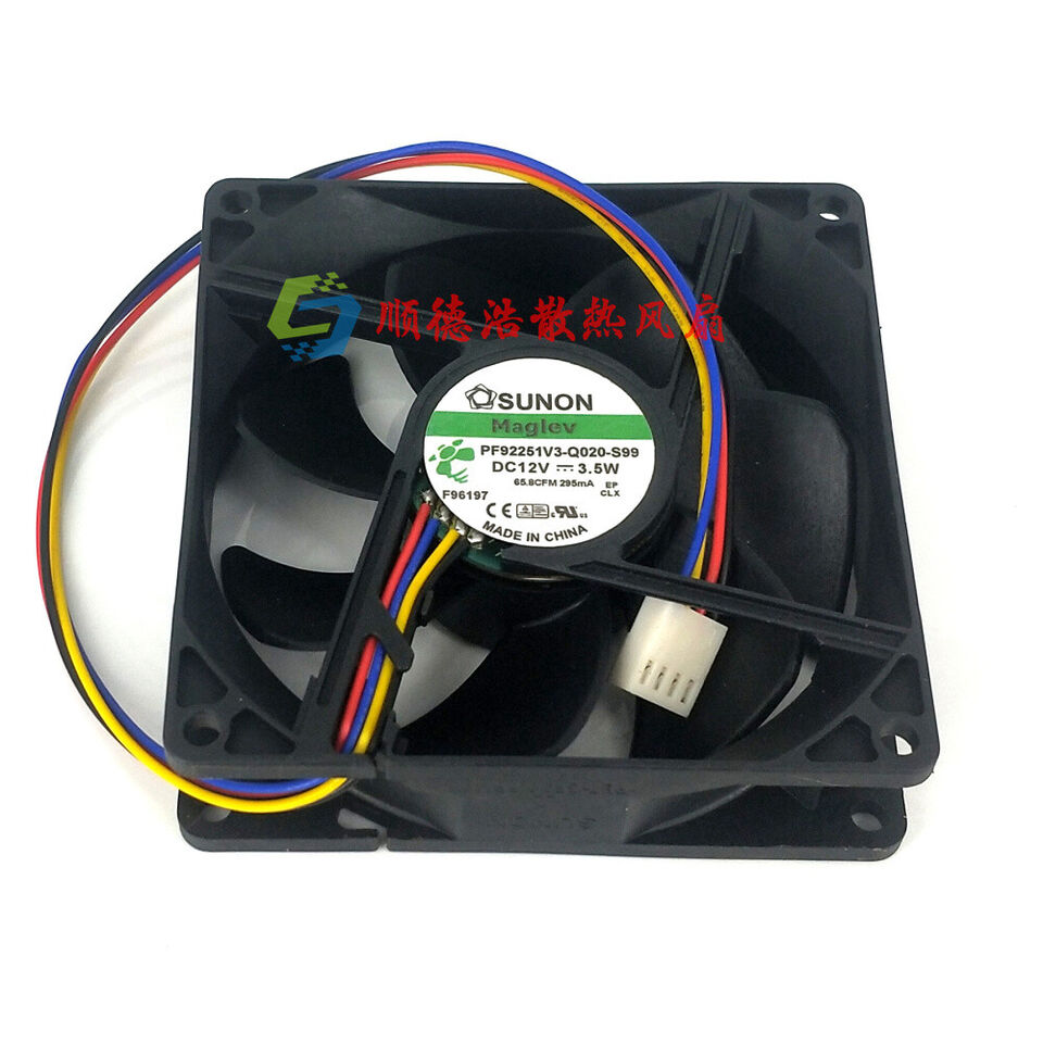 new 1PC magnetic levitation 4-wire cooling fan PF92251V3-Q020C-S99 9225 12V 3.5W - MODCON