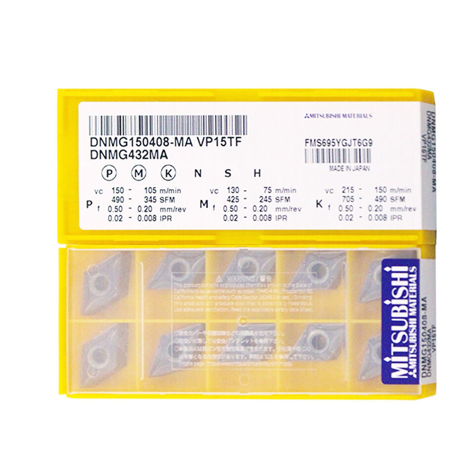 new 10pcs/box Mitsubishi DNMG150408-MA VP15TF Carbide Inserts - MITSUBISHI