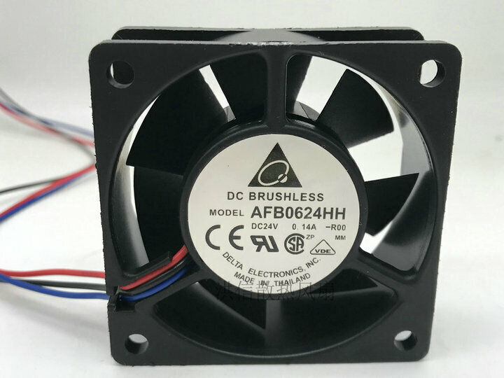 new 1PC Delta AFB0624HH 24V 0.14A 6025 6cm 3 Wire - DELTA
