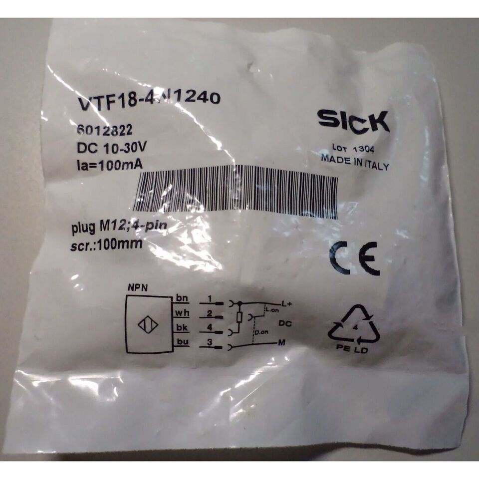 new SICK VTF18-4N1240 Photoelectric Switch One VTF184N1240 - SICK