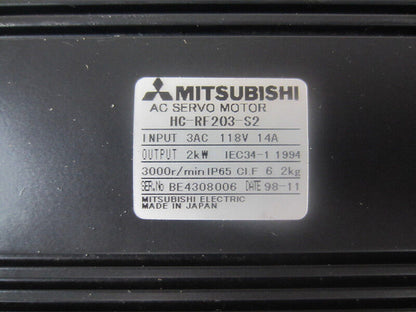 new 1PCS Mitsubishi HC-RF203-S2 Servo Motor HCRF203S2 ping - MITSUBISHI