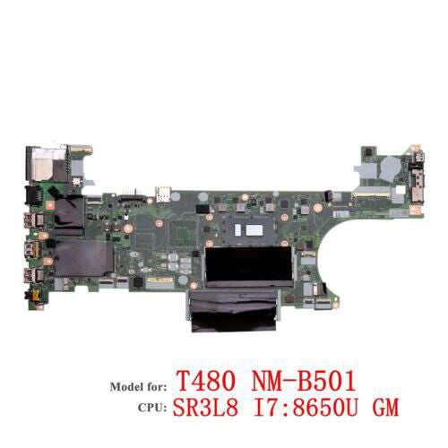 used For Lenovo ThinkPad T480 Motherboard NM-B501 CPU: i7-8650U
