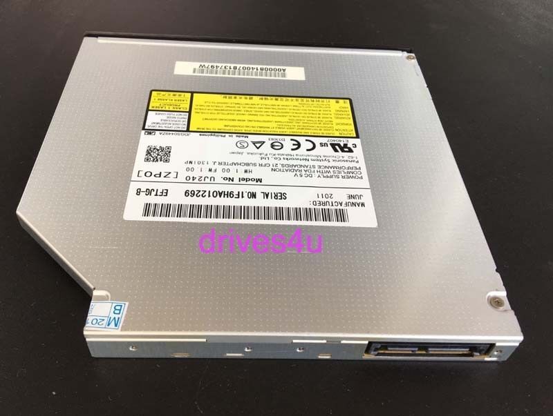 new Panasonic UJ-240 6X 3D Blu-ray Burner Writer BD-RE Slim DVD RW SATA Drive - PANASONIC