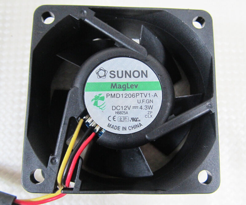 new 1PC SUNON PMD1206PTV1-A Cooling Fan 6025 Fan 12V 4.3W 3pin Connector - SUNON