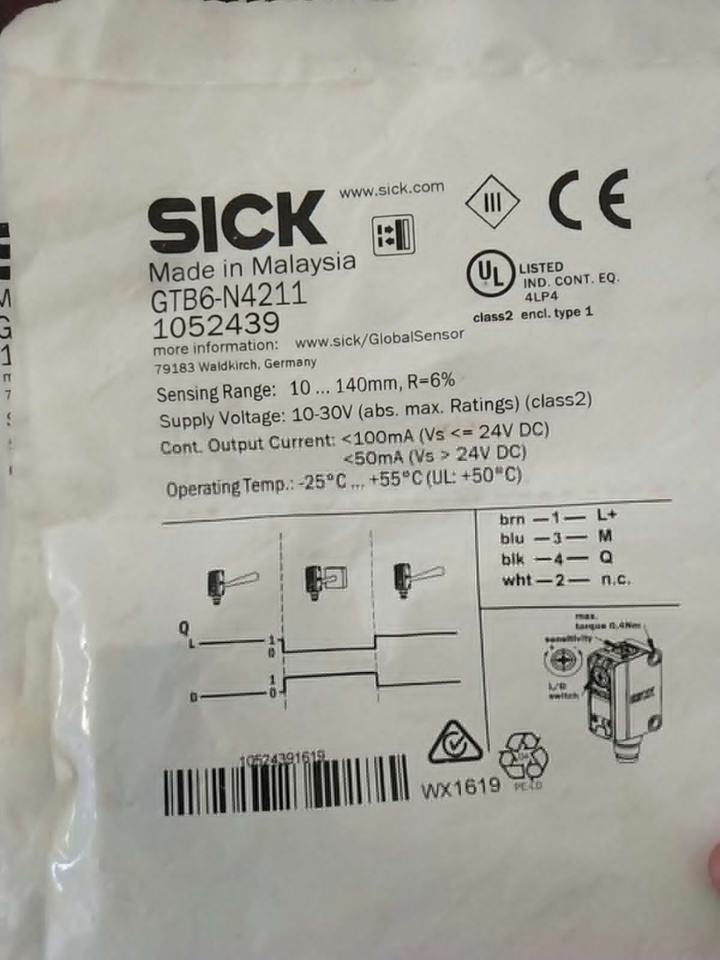 new 1PC Sick GTB6-N4211 GTB6N4211 Photoelectric Sensor - KOEED
