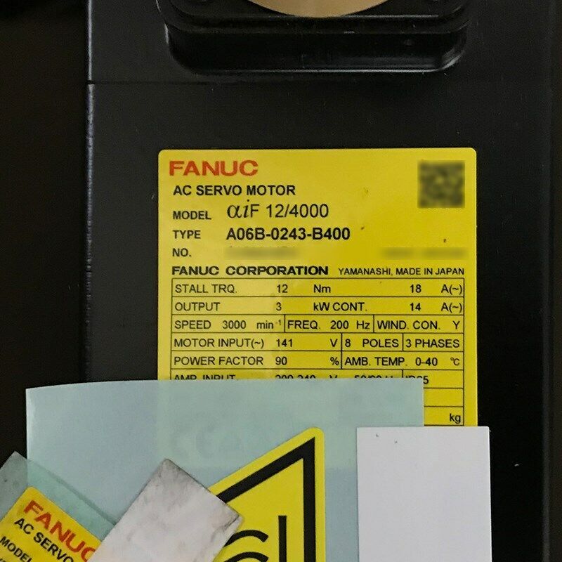 FANUC AC SERVO MOTOR A06B0243B400 - FANUC