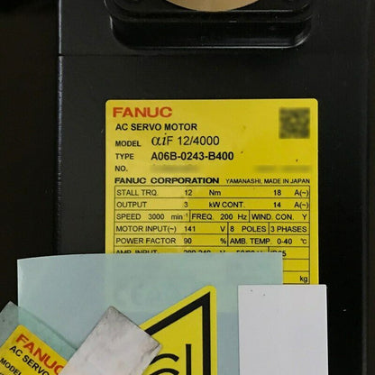 FANUC AC SERVO MOTOR A06B0243B400 - FANUC